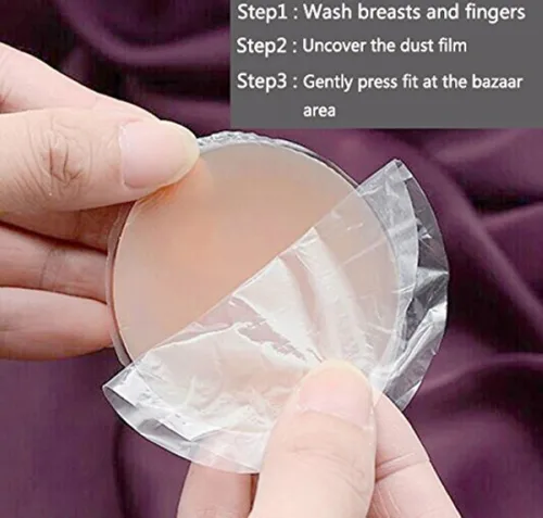 Vista 4 de Thin Pasties - Cubiertas adhesivas reutilizables de silicona para pezones (2 pares)
