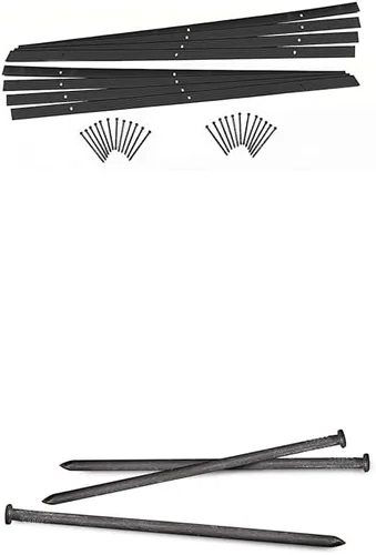 Vista 12 de EasyFlex Kit de proyecto de borde de paisaje de aluminio, 8 piezas de metal para bordes de jardín con púas, 48 pies, bronce (1806BZ-48C)