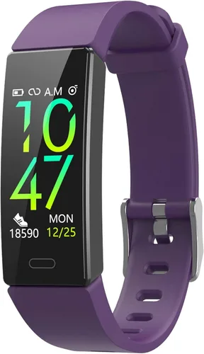 Vista 10 de Rastreador de entrenamiento Zuru, con presión arterial y monitor de sueño, 10 modos de deporte, impermeable, con podómetro, unisex, Negro