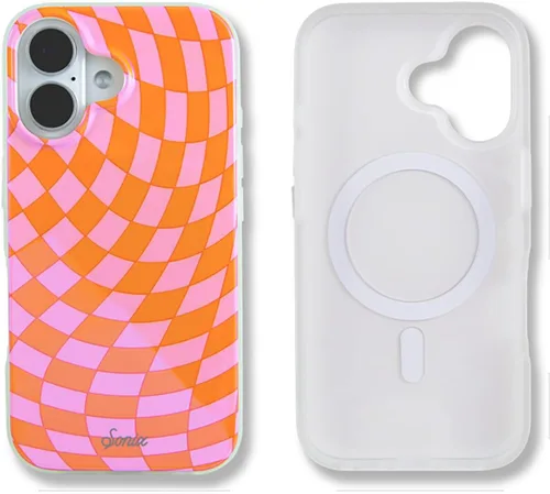 Vista 28 de Sonix x Barbie Funda para iPhone 15 Pro Compatible con MagSafe Probada para caídas de 10 pies Golden Hour