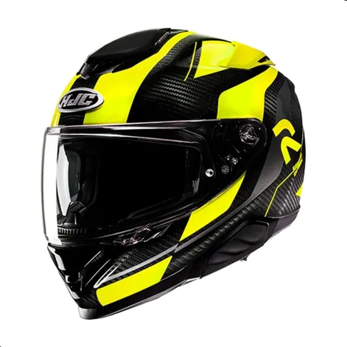 Vista 6 de Casco para motocicleta HJC RPHA 71 Carbon Hamil con visera protectora HJ-40 Pinlock, aprobado por DOT (MC1, X-Small)