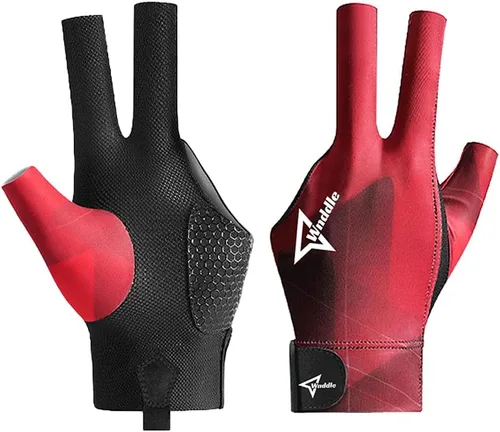 Vista 11 de Guantes de billar para mano izquierda, guantes de billar para mano izquierda, 3 dedos, guante deportivo de billar tallas populares para hombres