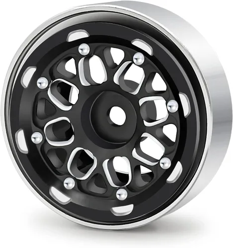 Vista 2 de Benedict Harry - Juego de 4 ruedas para llantas de oruga para 1/18 TRX4M TRX4-M Axial AX24 SCX24 Bronco Deadbolt C10 JLU Gladiator piezas de Negro