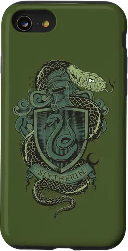 Vista 18 de Funda con escudo de serpiente Slytherin para iPhone 16 Harry Potter