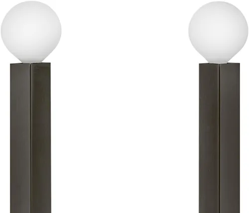 Vista 9 de Hinkley Ezra 45042BX - Aplique de pared con dos luces, forma única, brazos cuadrados fuertes, óxido negro