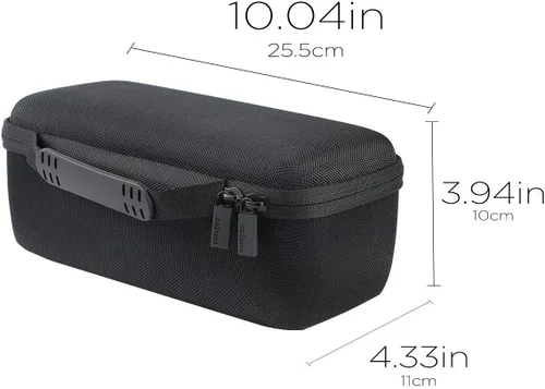 Vista 6 de co2CREA Funda de viaje rígida de repuesto para altavoz Bluetooth inalámbrico DOSS SoundBox Pro+ (caja negra)