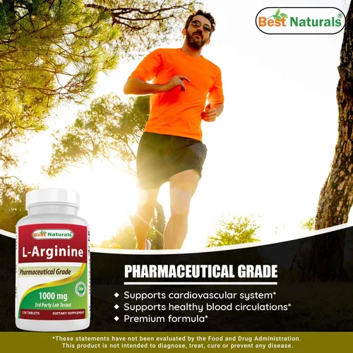 Vista 4 de Best Naturals L-Arginina 1000 mg y suplemento GABA 750mg