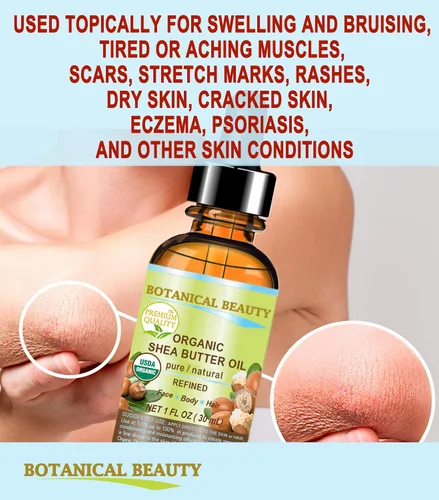Vista 6 de Botanical Beauty Aceite orgánico de manteca de karité 100 % puro, natural, sin diluir, refinado, refinado, aceite portador prensado en frío