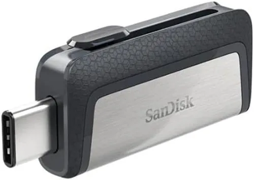 Vista 5 de SanDisk 32GB Ultra Dual Drive USB Type-C - USB-C, USB 3.1 - SDDDC2-032G-G46, Negro, Plata