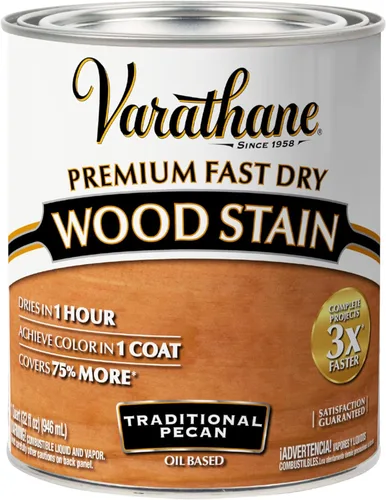Vista 45 de Varathane 262023 - Tinte de madera prémium de secado rápido, Spring Oak, media pinta