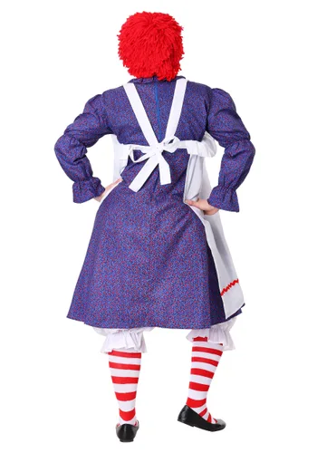 Vista 2 de Disfraz de muñeca de trapo clásico talla extra Multicolor