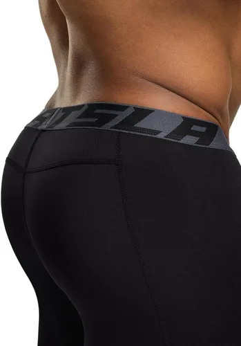 Vista 5 de TSLA - Pantalones de compresión térmica para hombres, calzas deportivas para correr, ropa base de invierno