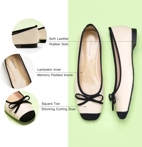 Vista 4 de C.Paravano Zapatos planos para mujer Zapatos planos para mujer Zapatos planos Zapatos elegantes para mujer Zapatos planos de punta redonda