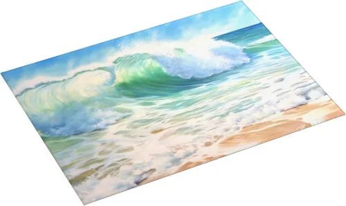 Vista 2 de Alfombrillas grandes de secado de platos para encimera de cocina, tapete de secado de cocina de microfibra, almohadilla de drenaje XL, tapete Playa