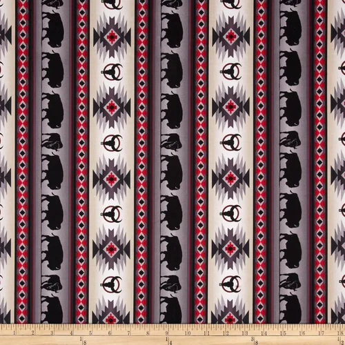 Vista 6 de Tucson Buffalo Stripe Turquoise, Fabric by the Yard Turquesa