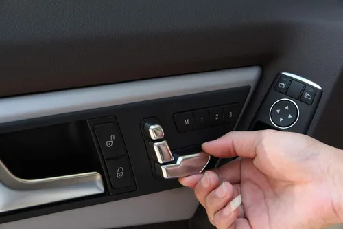 Vista 5 de 6 unids botón de asiento de puerta ajuste interruptor cubierta ajuste para Benz A B C E GLA CLA GLE GLS