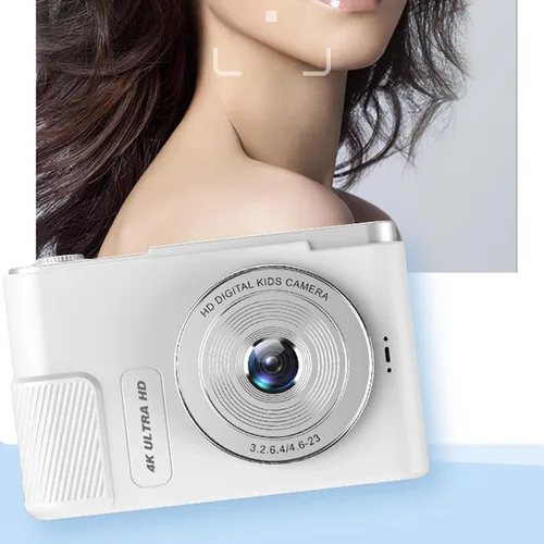 Vista 2 de Cámara digital, cámara de enfoque automático 4K para vlogging, cámara digital de zoom digital de 48 MP 16X con pantalla de 2.4 pulgadas, cámara