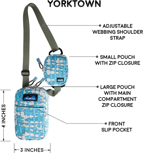 Vista 6 de KAVU Yorktown 2 N 1 Crossbody Pack Modular Bolsa Ligera