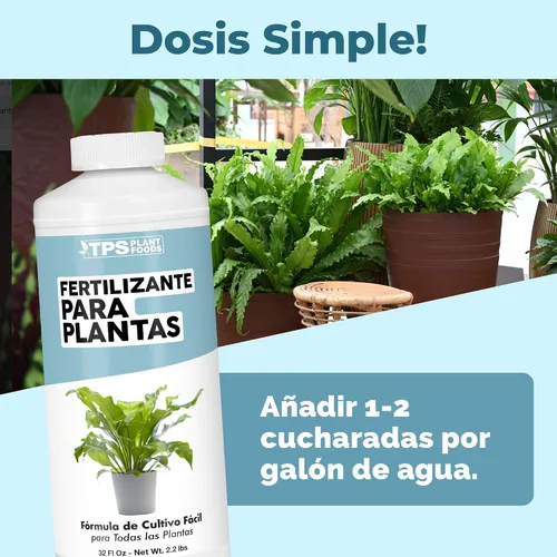 Vista 3 de Fertilizante para Plantas, alimento líquido completo para plantas, 32 oz (1 cuarto de galón)