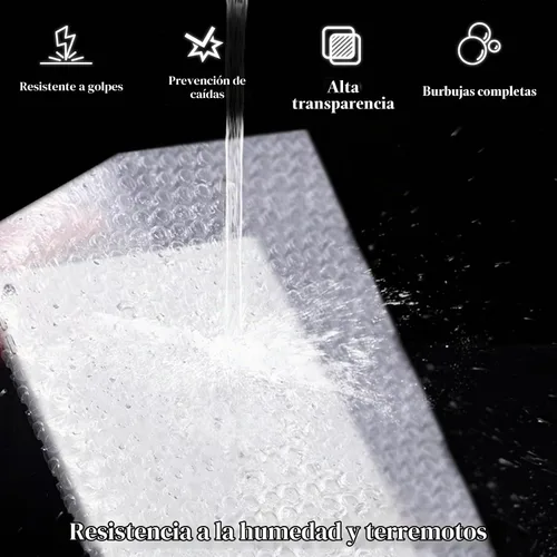 Vista 5 de 200 piezas de bolsas de plástico de burbujas, 4 x 6 pulgadas Bolsas de plástico de burbujas transparentes Materiales de embalaje para artículos