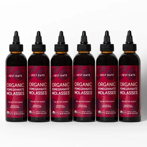 Vista 9 de Just Date Syrup Sólo jarabe de granada: melaza de granada orgánica Una botella de compresión de 8,8 oz I Low-Glycemic, Vegan, Paleo