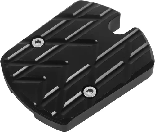 Vista 3 de Extensor de extensión de soporte para motocicleta compatible con Yamaha XMAX300 NMAX155 NMAX125 MT15 MT-125 CNC Aluminio Kickstand Foot Enlarger Pad