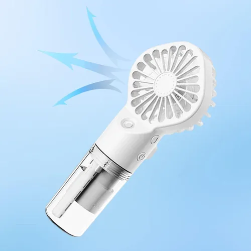Vista 4 de Ventilador de nebulización portátil de mano, ventilador de rociador personal de nano pulverización, ventilador de pulverización para niñas, mujeres