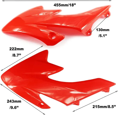 Vista 3 de PRO BAT 7 piezas de kit de guardabarros de plástico CRF50, kit de carenado de guardabarros XR50, kit de guardabarros completo de plástico