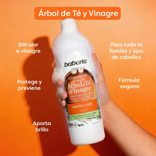 Vista 2 de Babaria Champú Vinagre, 20.3 fl oz