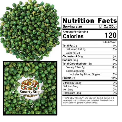 Vista 2 de Smart Stop Guisantes verdes fritos salados (1 libra (paquete de 1))