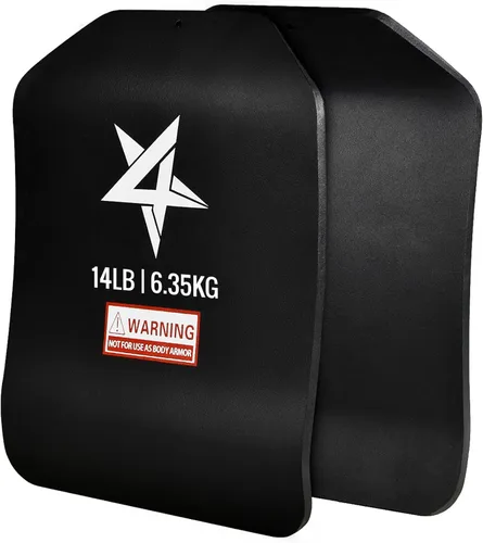 Vista 10 de Yes4All Weight Vest Plates for Running, Rucking & Strength Training Par de 6.06 lbs - Negro