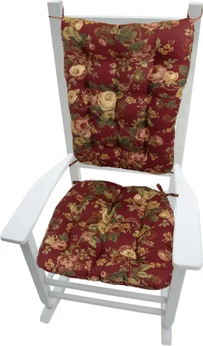 Vista 8 de Barnett Home Decor Bravo - Cojines para silla mecedora, relleno de espuma de látex, 16.5 x 18 pulgadas y cojín de respaldo de 21 x 16 pulgadas