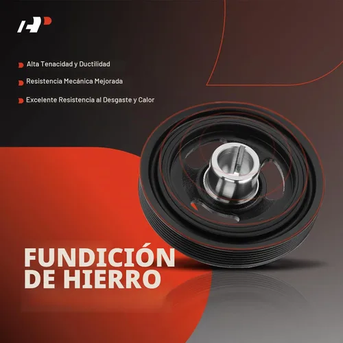 Vista 4 de A-Premium Polea del cigüeñal del equilibrador armónico del motor compatible