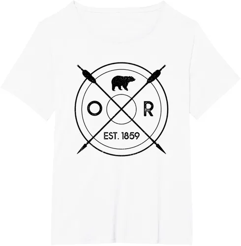 Vista 69 de Oregon Beaver State Bear OR Est. 1859 - Camiseta de regalo, gris, S