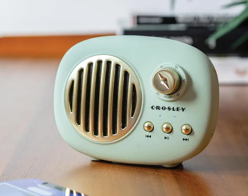 Vista 6 de Crosley CR3044A-MN Piper - Altavoz Bluetooth portátil, color menta