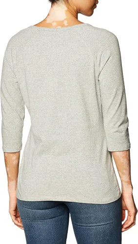 Vista 3 de Hanes Camiseta de manga raglán para mujer, elástica, algodón