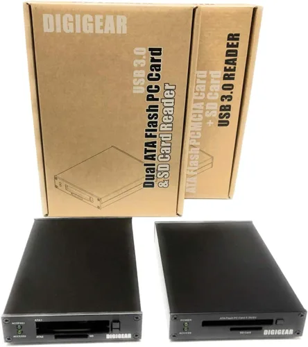 Vista 9 de U2ATASD DIGEAR Tarjeta PCMCIA Flash Dual ATA PCMCIA + lector de grado industrial SD a USB 3.0