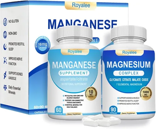 Vista 7 de Suplemento complejo de magnesio – 1000 mg con 7 formas de magnesio incluyendo glicinato, citrato, malato, taurato y orrotato – Apoya la relajación