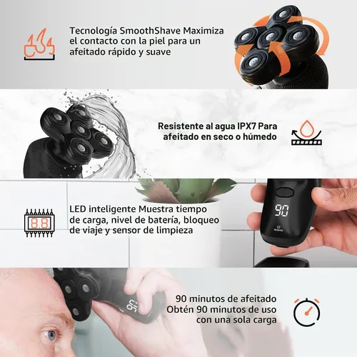 Vista 4 de Groomie BaldiePro - Paquete de 16 piezas para afeitadora de cabeza y aseo