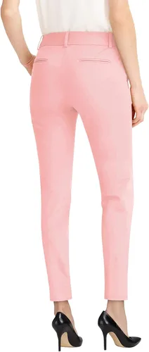 Vista 2 de HyBrid & Company Pantalón elástico para mujer, parte delantera plisada