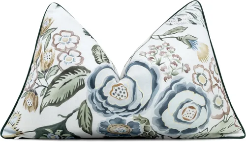 Vista 12 de Funda de almohada vintage con estampado floral de rosas de 20 x 20 pulgadas Avleen Floral
