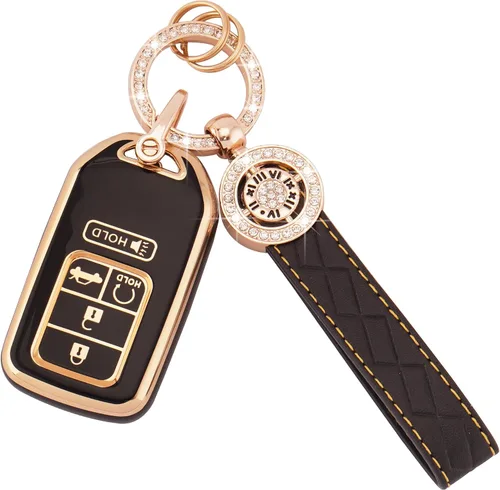 Vista 8 de EKALA TPU Key Fob Cover, Key Fob Protector with Bling Key Fob Keychain