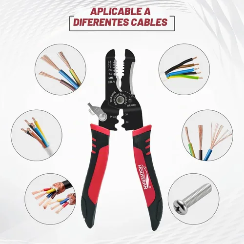 Vista 5 de Pelacables AWG pequeño 10-20, paquete de 5, cortador de alambre
