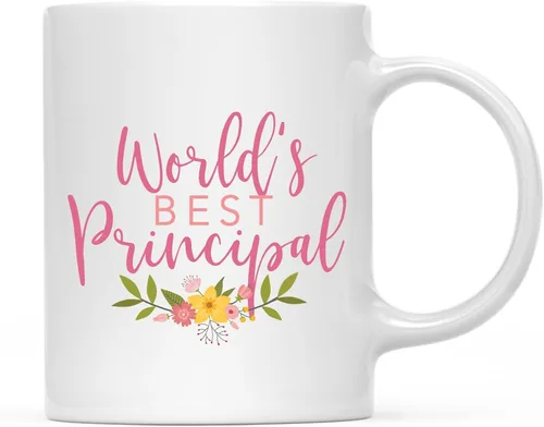 Vista 49 de Andaz Press Taza de café de 11 oz, regalo de broma de la mejor abbuela del mundo, diseño floral, paquete de 1