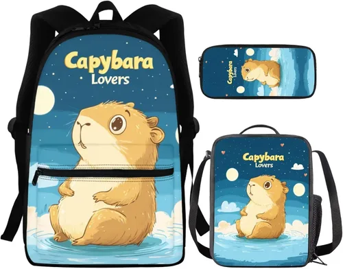 Vista 255 de FOR U DESIGNS Fuego baloncesto impreso niños escuela mochilas viaje mochila libro bolsa