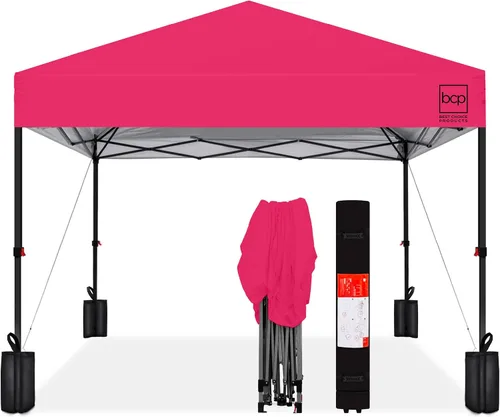 Vista 30 de Best Choice Products Carpa Toldo Desplegable de 10x10 pies para Instalación de 1 Persona, Refugio Portátil Instantáneo con Botón de 1 Toque