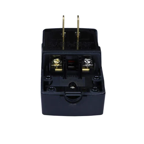 Vista 4 de GFCI - Conjunto de enchufe de repuesto de 2 clavijas, 15 amperios, impermeable, extremo de cable eléctrico, disyuntor GFI macho para bomba