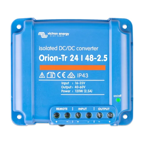 Vista 6 de Victron Energy Orion-Tr Convertidor de CC a CC - 12/12 voltios 9 amperios 110 vatios - Protección IP43 - para sistemas de batería dual - Aislado