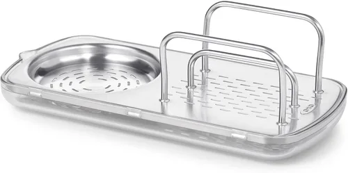 Vista 2 de OXO Good Grips - Soporte para esponjas de acero inoxidable