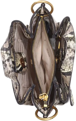 Vista 5 de GUESS Zed Mini Girlfriend Carryall, pitón natural, natural (Natural Python)